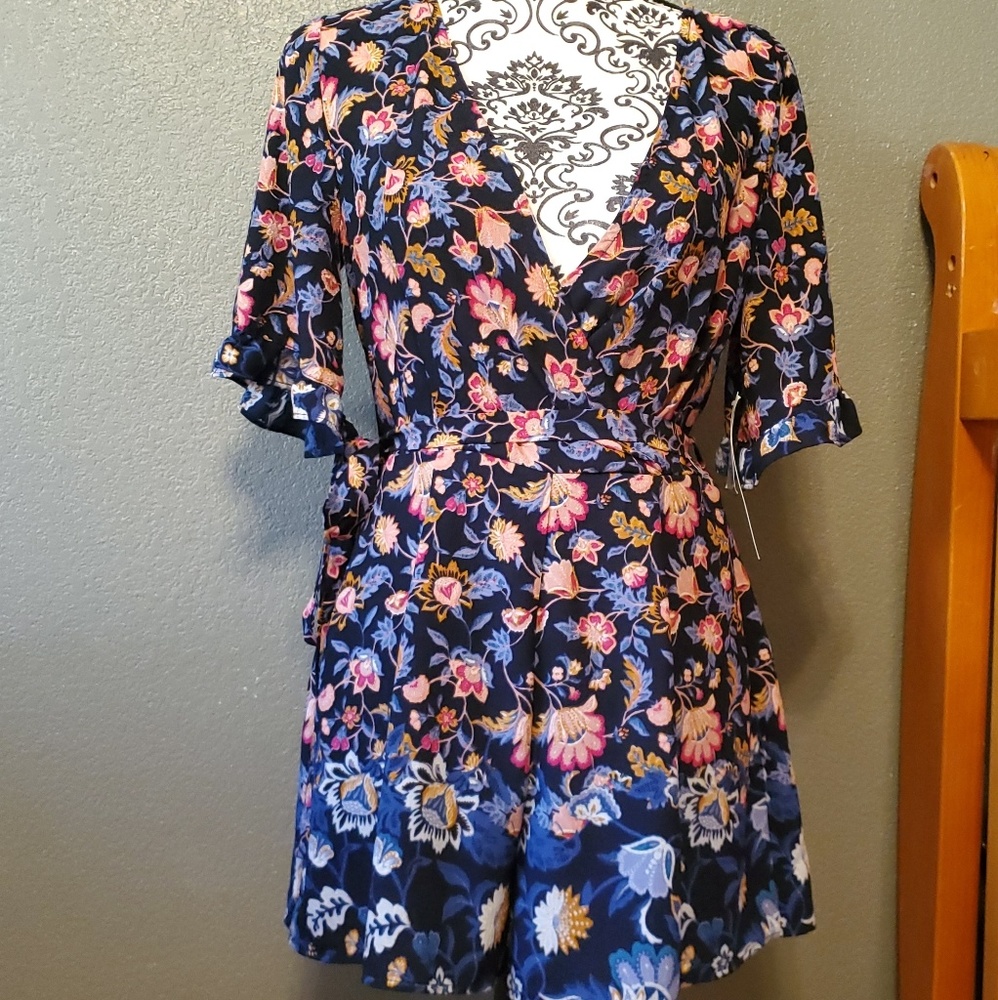 Trixxi Floral Skort romper